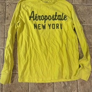 Aeropostale Bright Yellow Graphic Tee